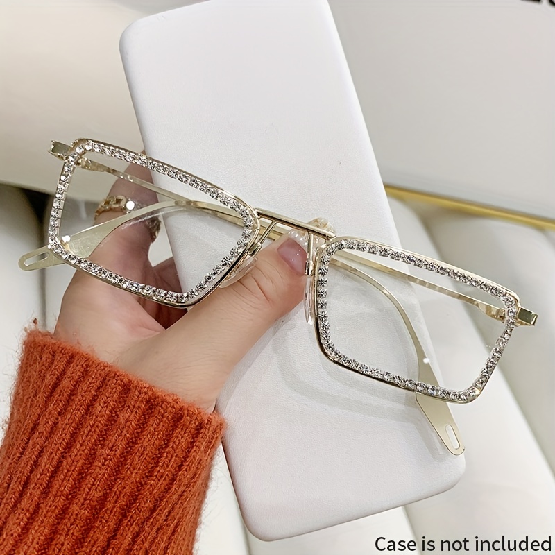 Sparkling Crystal Glasses Transition Sunglasses