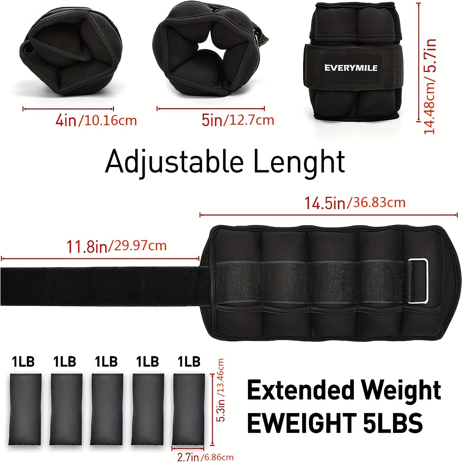 Adjustable Ankle Weights Strength Training Wrist Ankle - Temu Canada
