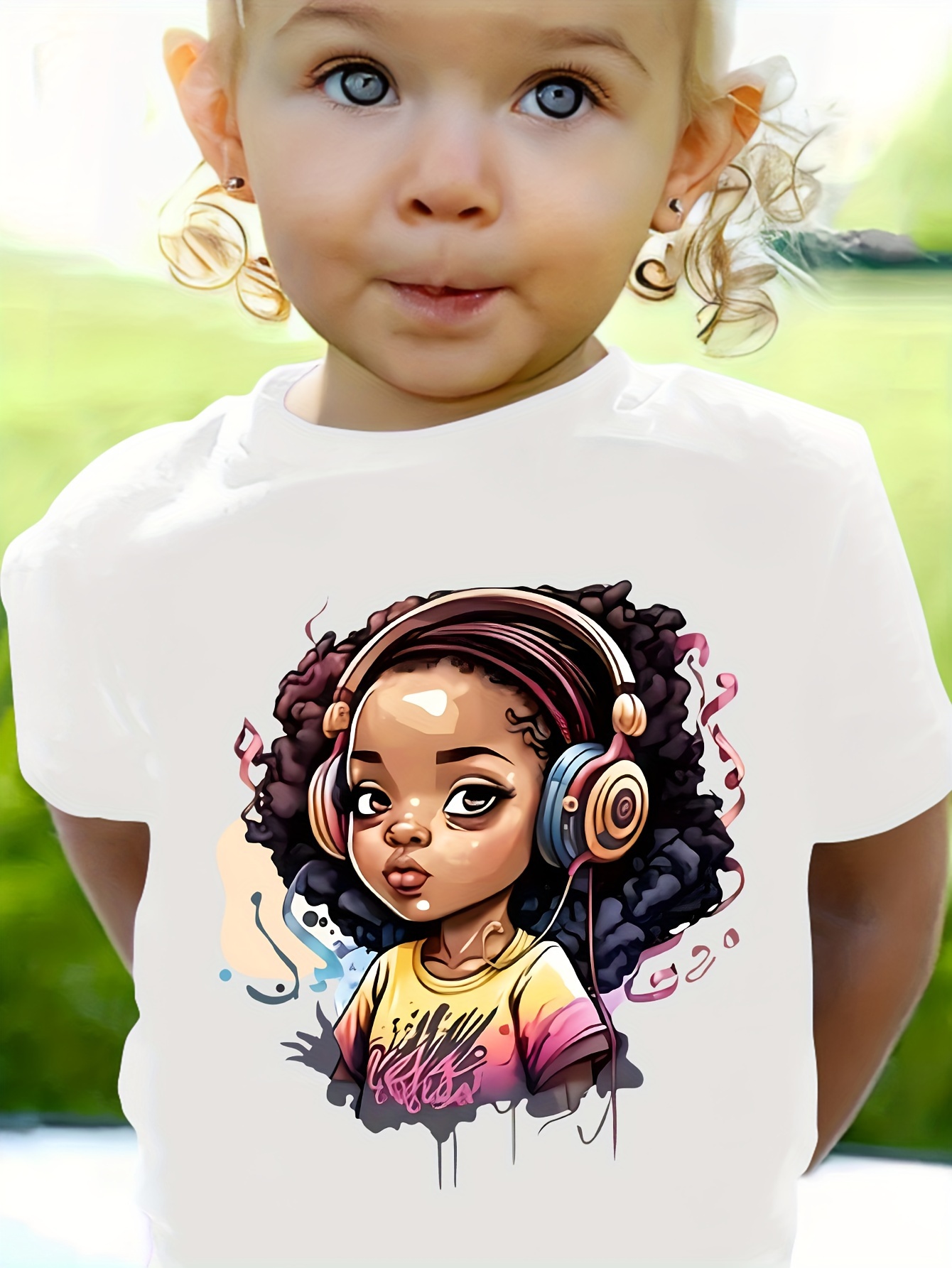 Camiseta manga corta para niñas negra diseño Koala