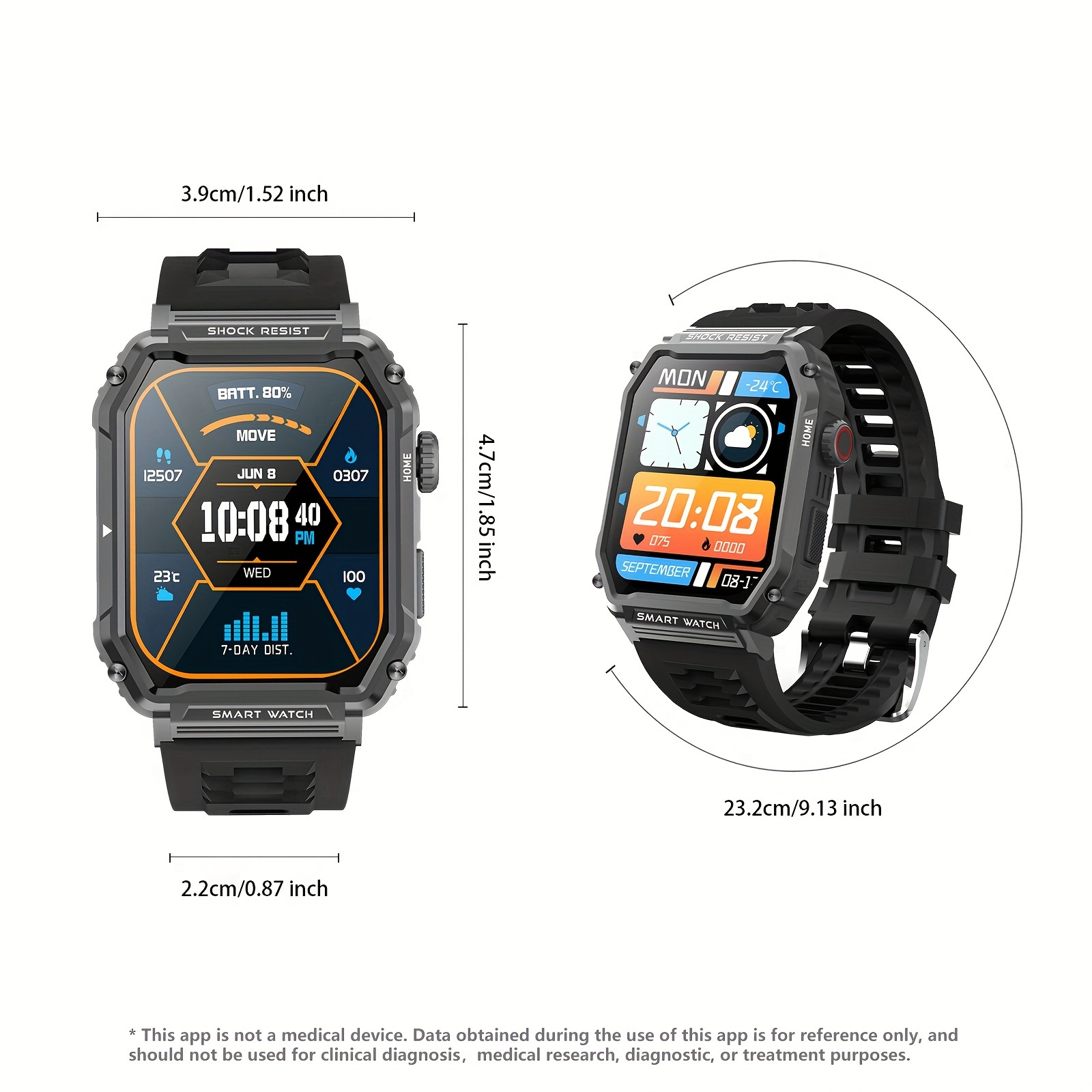 Reloj Inteligente Hombre Smartwatch Llamadas: 2.2 Smart Watch con