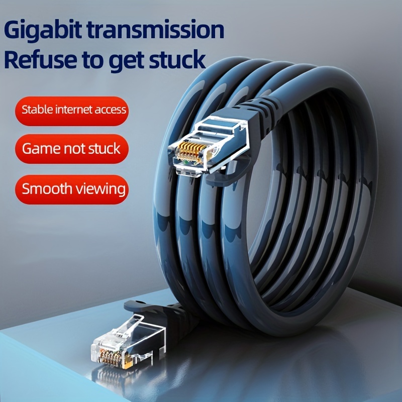 Ethernet Cable Glanics Cat 8 Internet Cable Flat Lan Cord - Temu