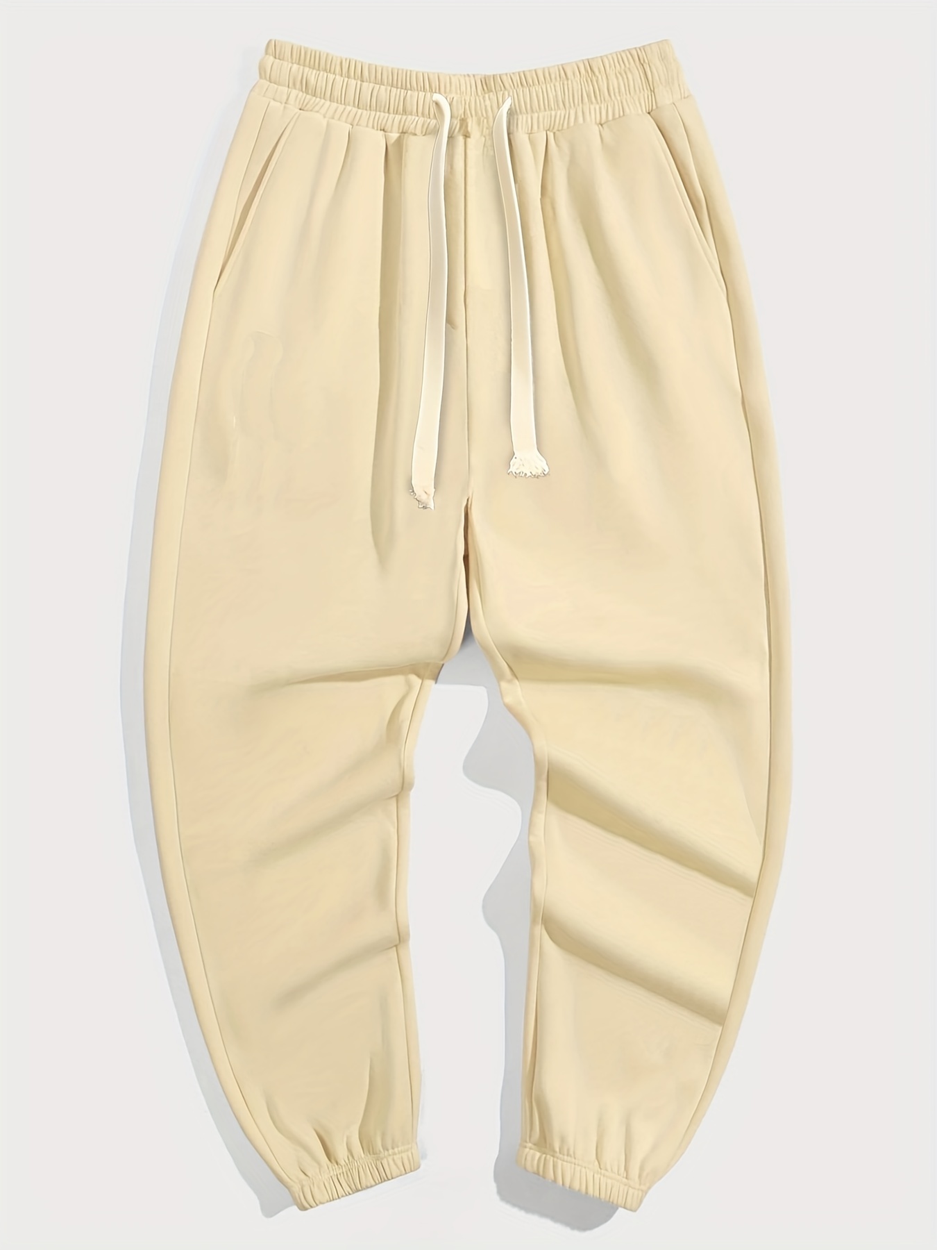 Anime Cloud Print Drawstring Sweatpants Loose Fit Pants Men Spring Autumn