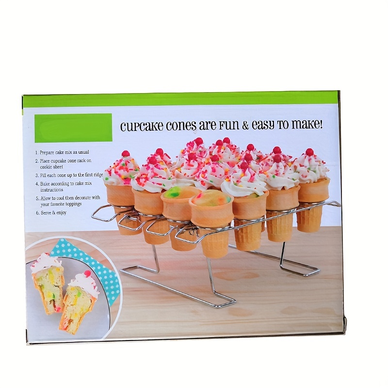 Stainless Steel Ice Cream Cone Stand