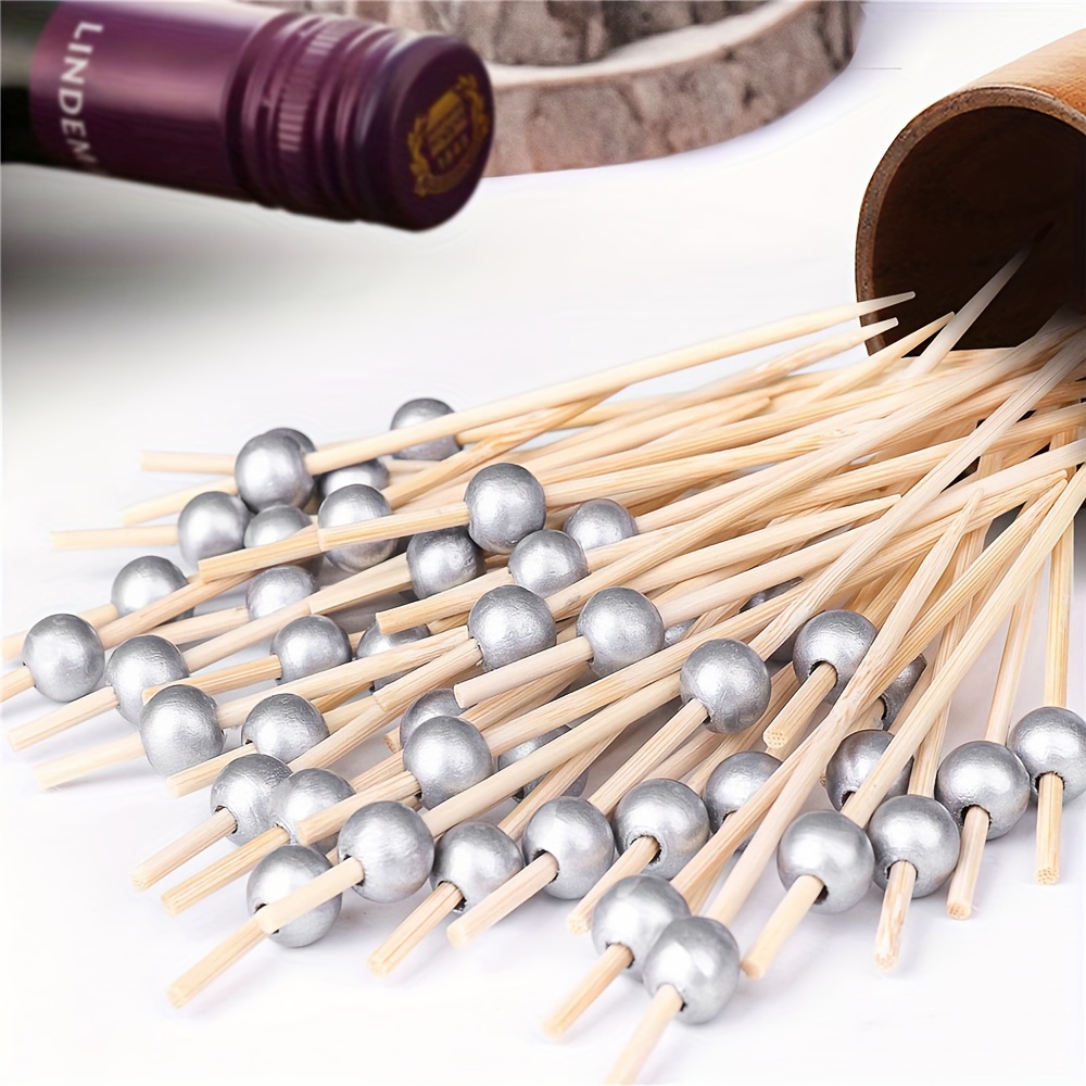 50/100pcs Palillos De Cóctel Para Aperitivos Palillos - Temu