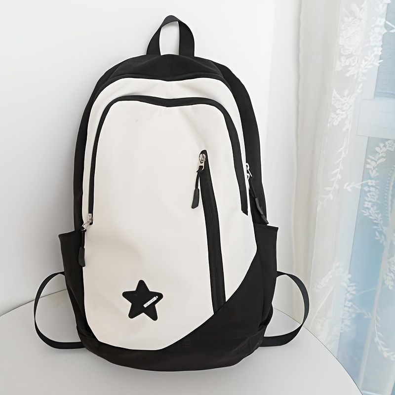 Large Capacity Retro Style Backpack Lightweight with Laptop Compartment