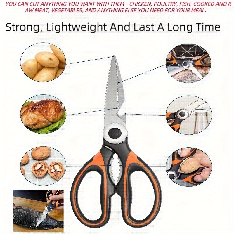 Multipurpose Kitchen Shears Multifunctional Shrimp Peeler - Temu