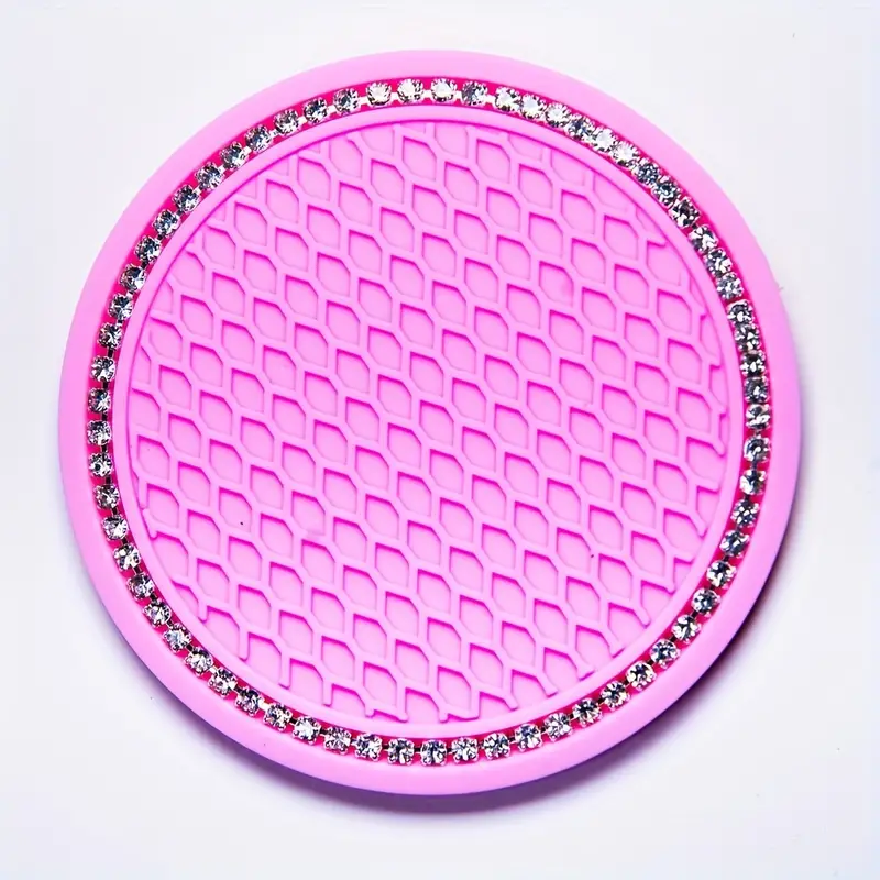 2 Stück Wasserbecher-Pads Mit Künstlichen Diamanten, Kreisförmige