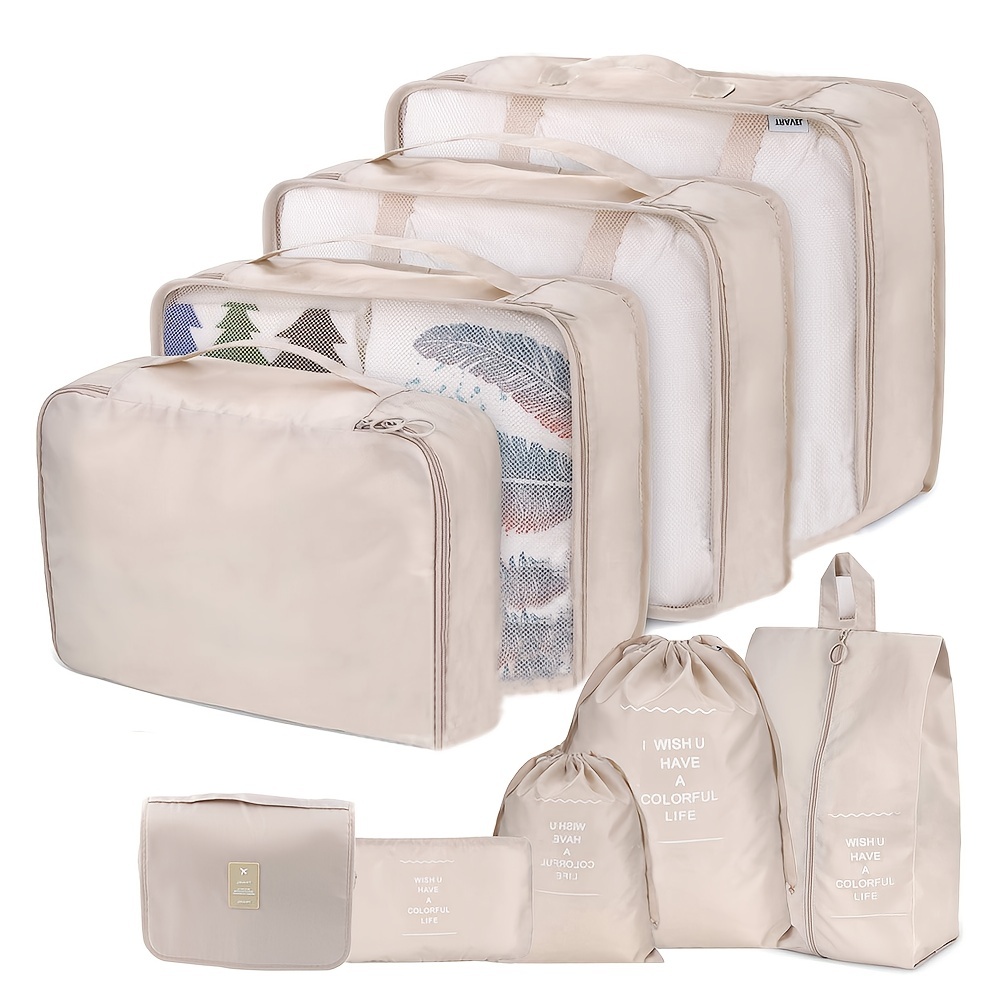 Travel Packing Cubes, Multifunction Travel Luggage Bags, Clothes & Shoes  Cosmetics Storage Bags - Temu