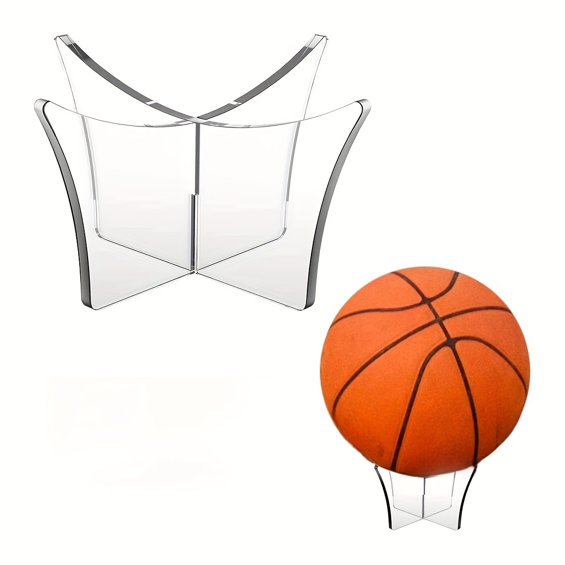 Soporte de exhibición de madera para baloncesto, fútbol, voleibol, pelota  de fútbol, soporte de bola de cristal