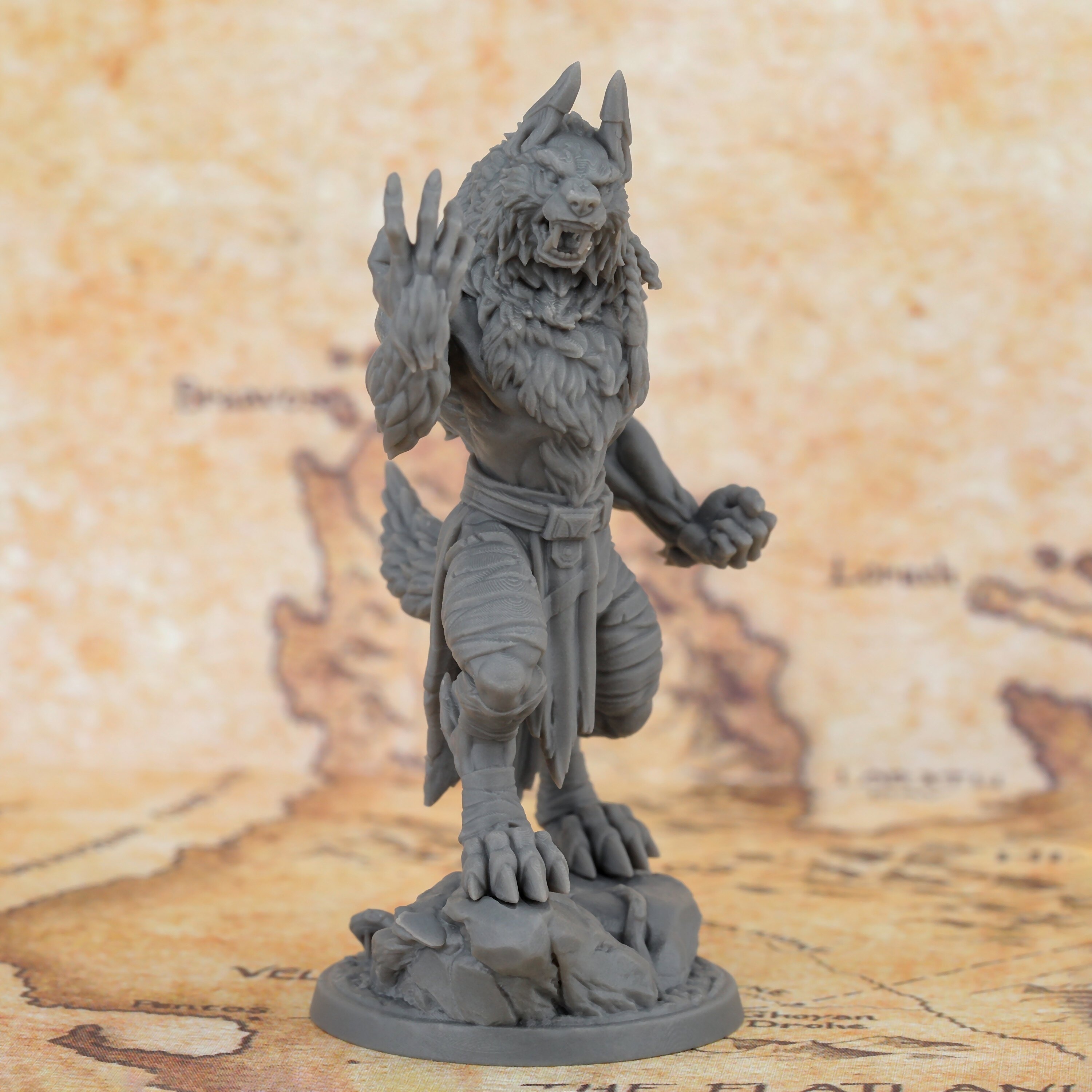 Werewolf Miniatura Miniaturas Monstruos Sin Pintar Regalos - Temu