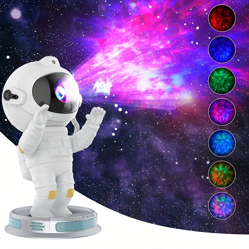 Projecteur de galaxie, projecteur d'étoiles, projecteur de lumière astro  Alan, lumières de nuit tiktok Astronaut Nebula, puits de lumière,  synchronisation de la télécommande et magneti à 360rotations