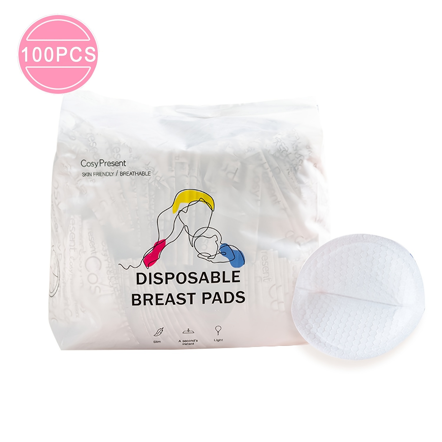 Stay Dry Disposable Nursing Pads Breastfeeding Super - Temu