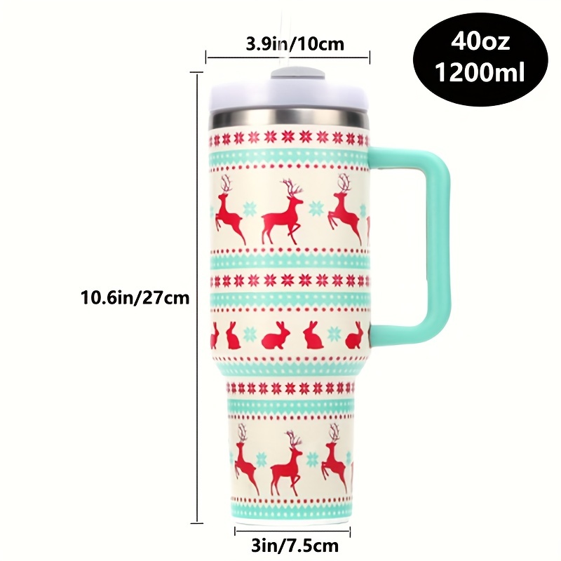 1pc, Stanly Cup, 40oz Stainless Steel Double Wall Tumbler With Lid And  Handle, Heavy Duty Water Bottles, Water Cups, Summer Drinkware, Kitchen  Stuff