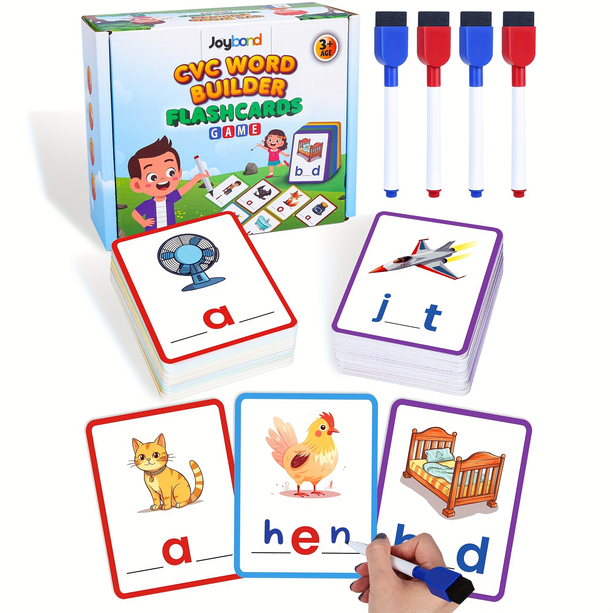 Jeu d'orthographe de mots en bois jouet éducatif jeu de lettres assorties