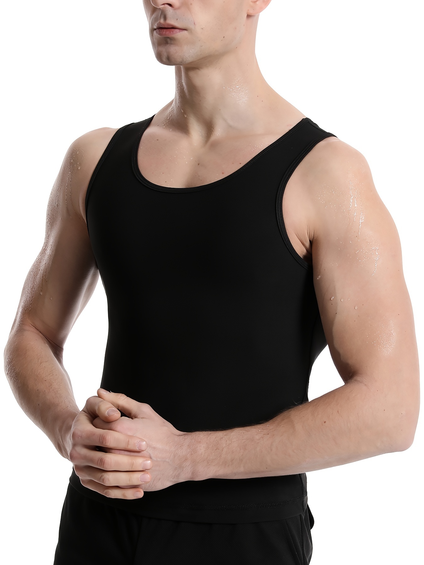 Men's Compression Shirt Tank Top Zipper Body - Temu Canada