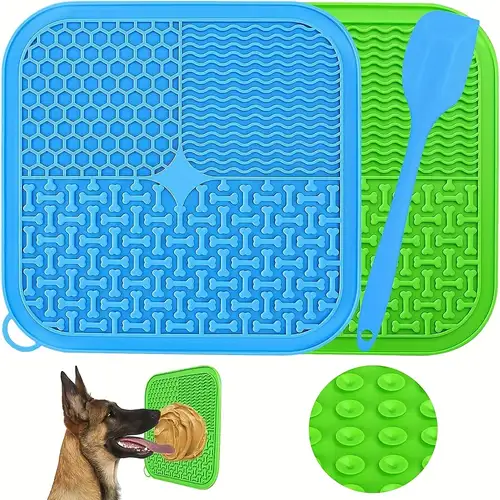 Pet Slow Feeder Mat With Suction Cup - Silicone Lick Pad For Anxiety Relief  And Healthy Eating - Temu