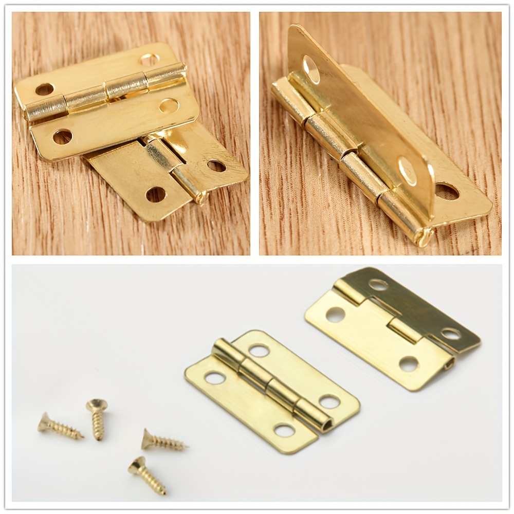Antique Bronze Mini Hinges Hardware For Wooden Jewelry Boxes - Temu