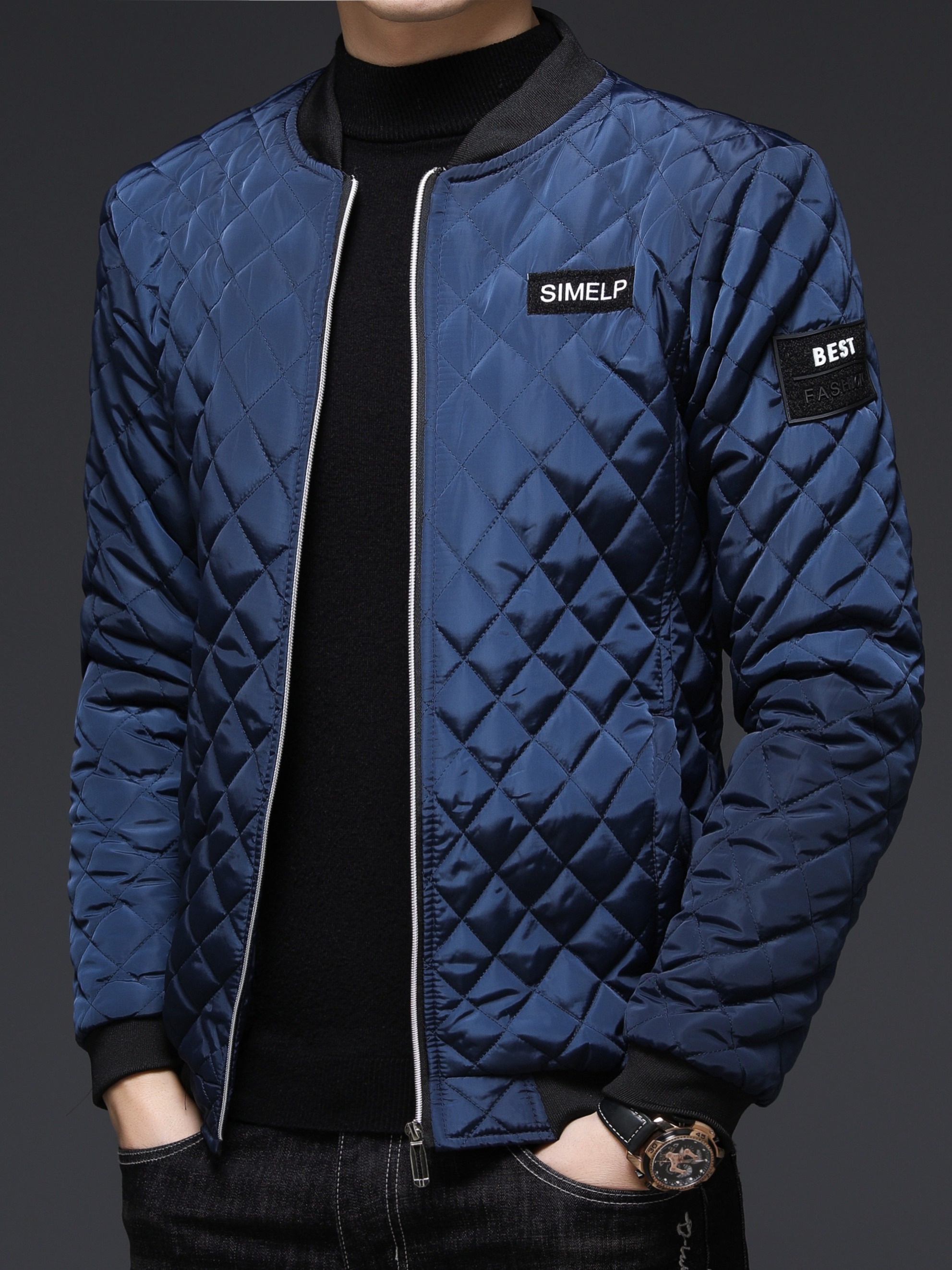 Men's Winter Thermal Jacket Baseball Collar Coat