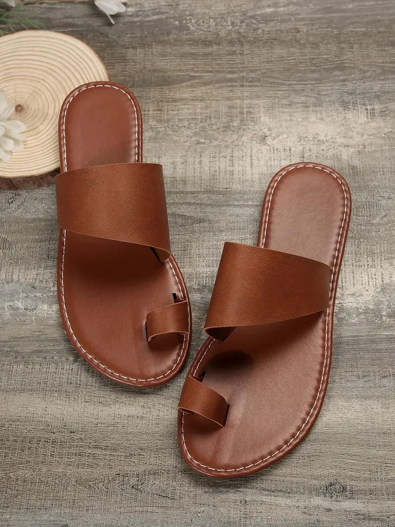 womens flat sandals with back strap round toe slip breathable and comfortable for casual outdoor and details 7