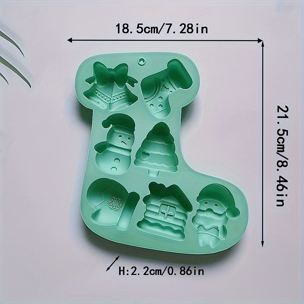 Christmas Silicone Mold, Christmas Tree Sock Snowman Shaped, Fondant Cake  Chocolate Biscuit Mold, Kitchen Handmade Candy Jelly Pudding Mold, Ice Mold,  Soap Mold, Christmas Accessories, Baking Tools, Diy Supplies - Temu