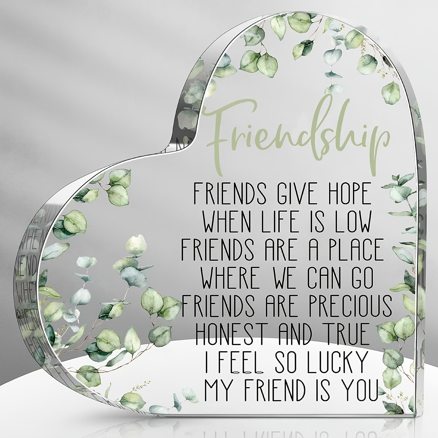 1pc Friend Gifts For Women, Birthday Gifts For Friends, Friendship Gifts  Desk Sign Keepsake For Home Office