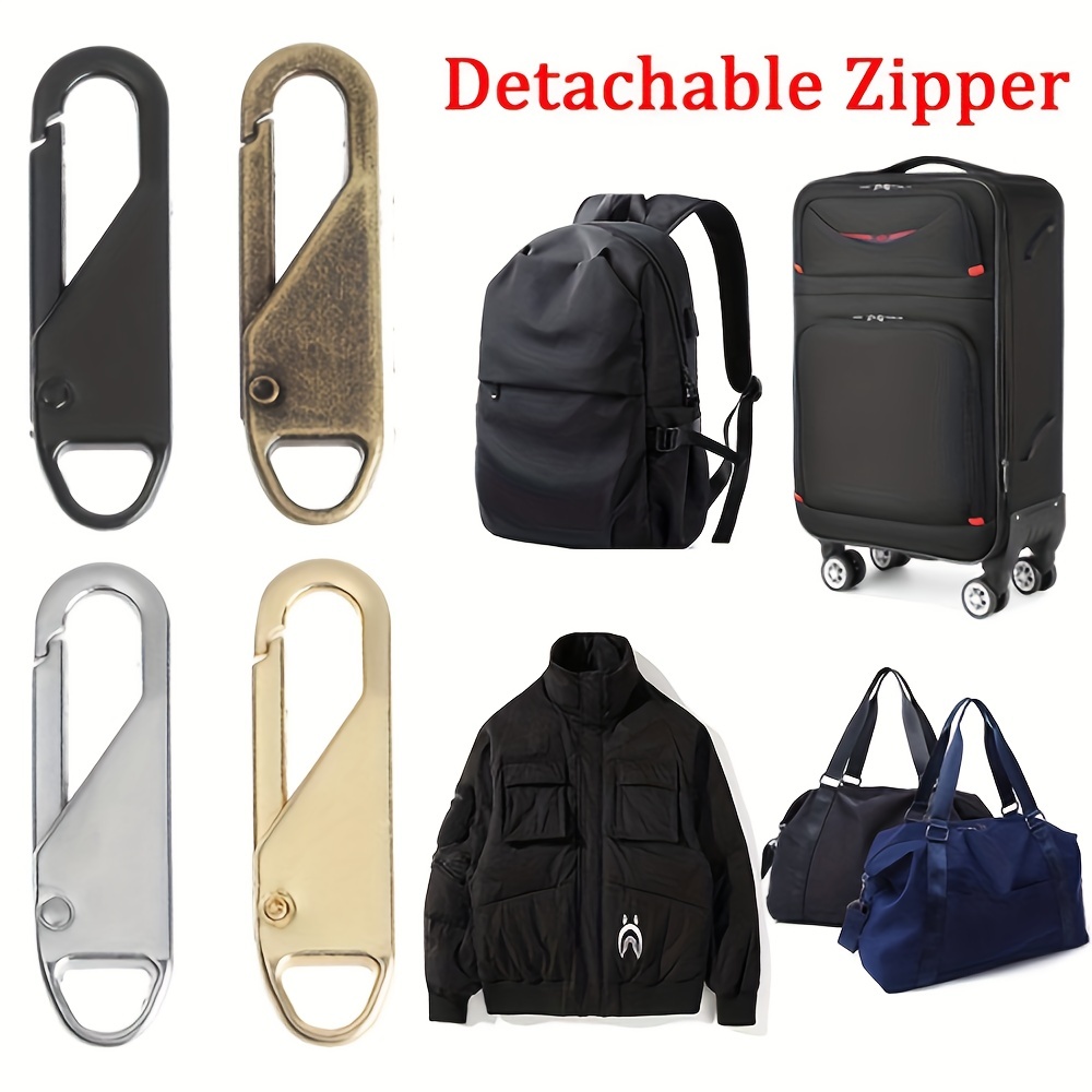 Suitcase Zippers Puller Removable Luggage Bag Coat Clothes Metal