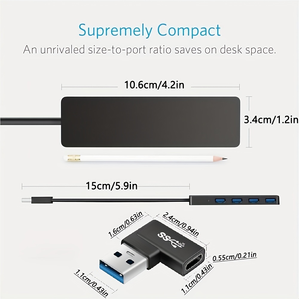 Wenter Hub USB alimentado, concentrador divisor USB de 11 puertos (10  puertos de transferencia de datos más rápidos + 1 puerto de carga  inteligente)