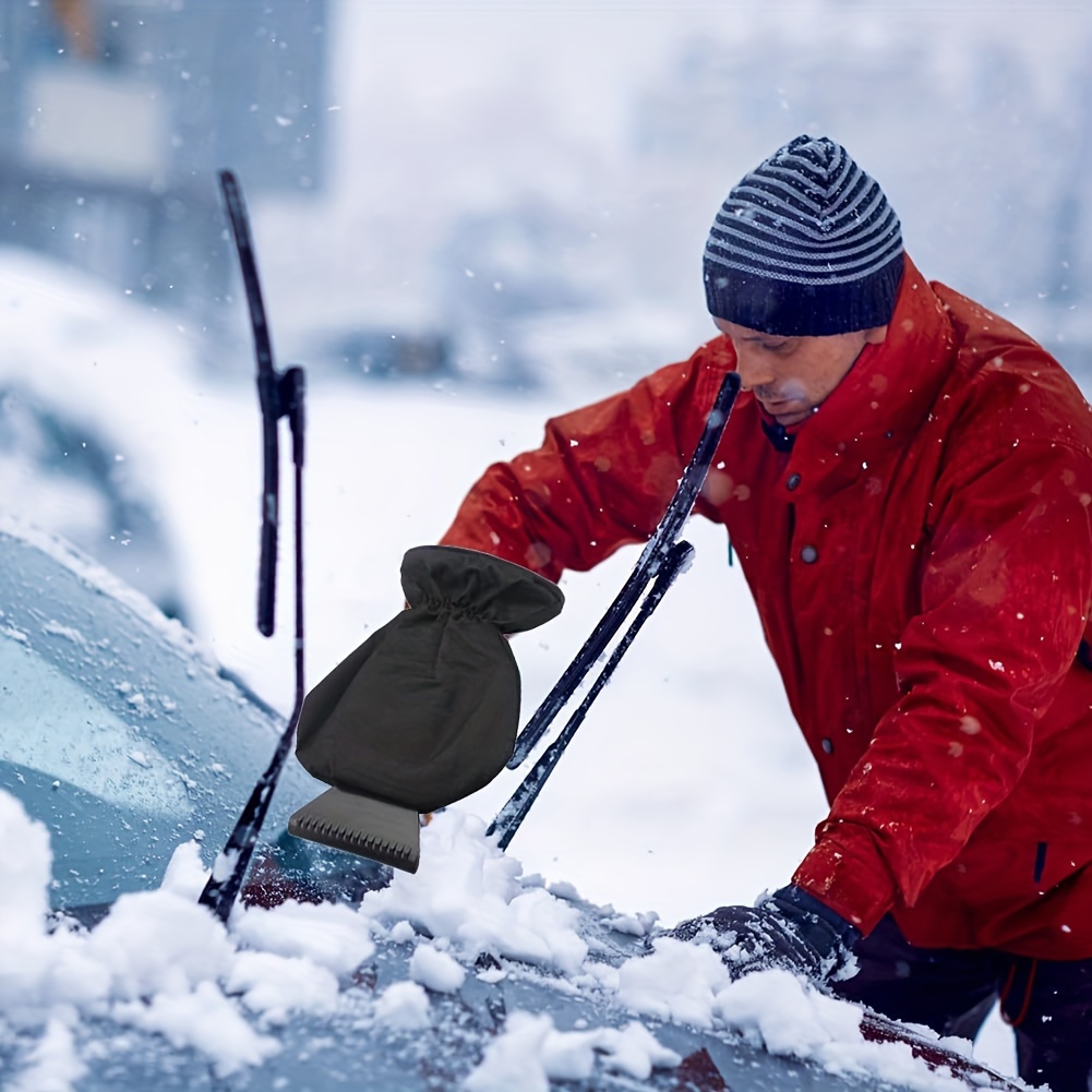 Car Windshield Ice Scrapers Car Wash Glove Portable Snow - Temu