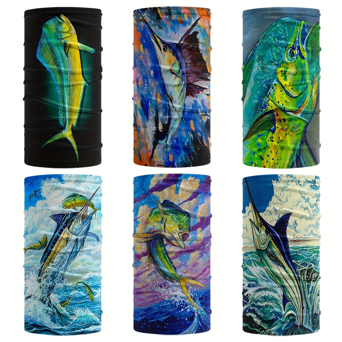 Sea Fish Series Polyester Sunscreen Bandanas Cycling Face - Temu United  Arab Emirates