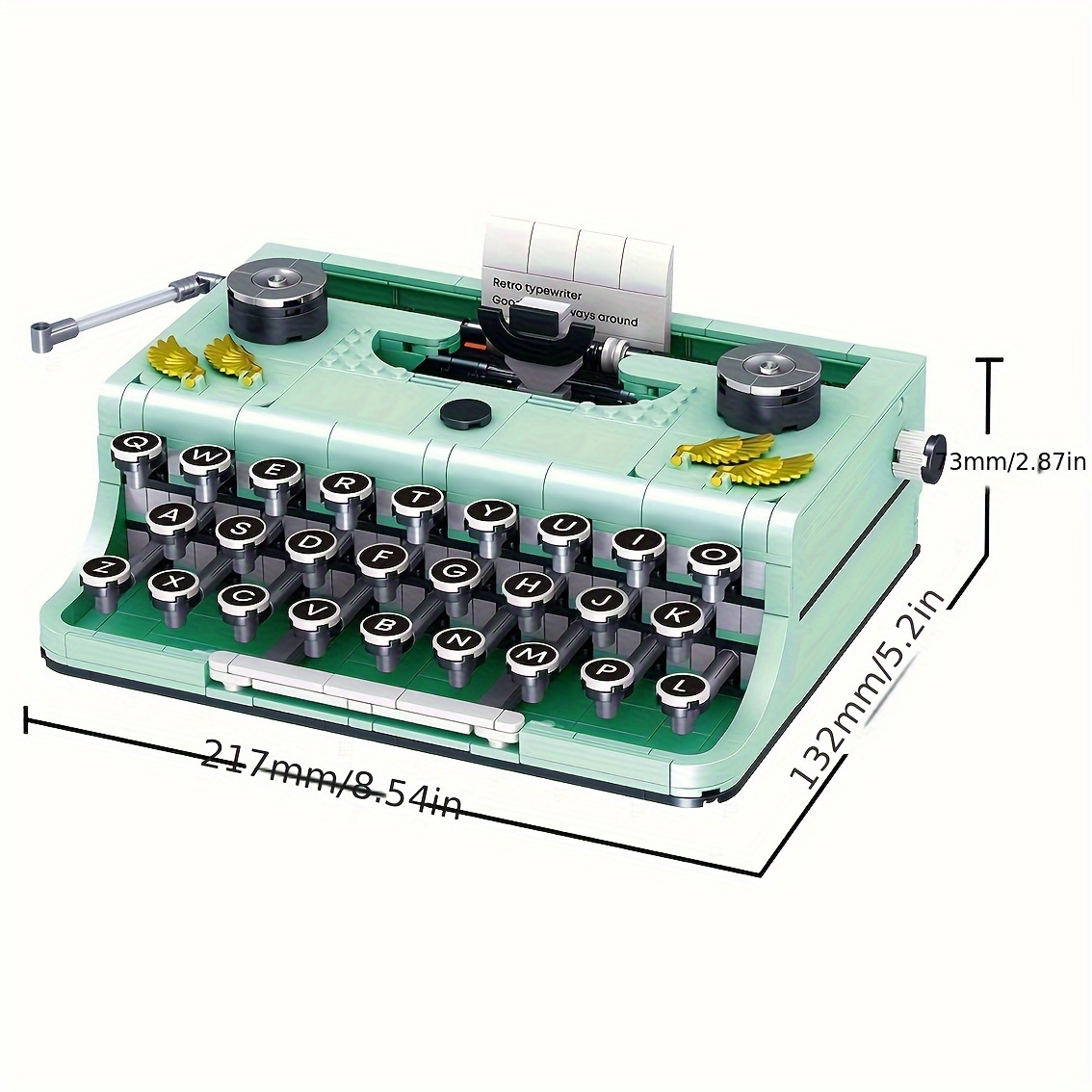 Retro Typewriter Building Set For Adults Classic - Temu