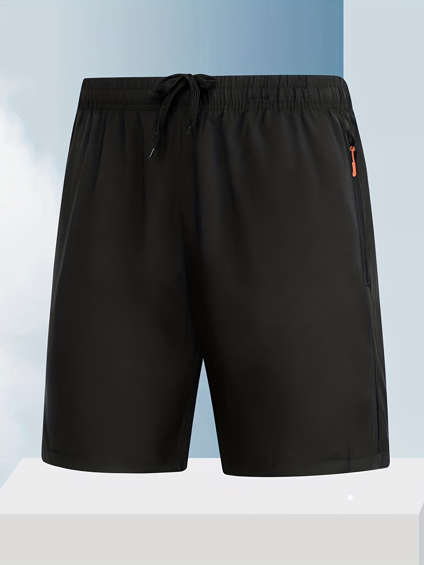 Quick Drying Comfy Shorts Men's Casual Zipper Pockets - Temu