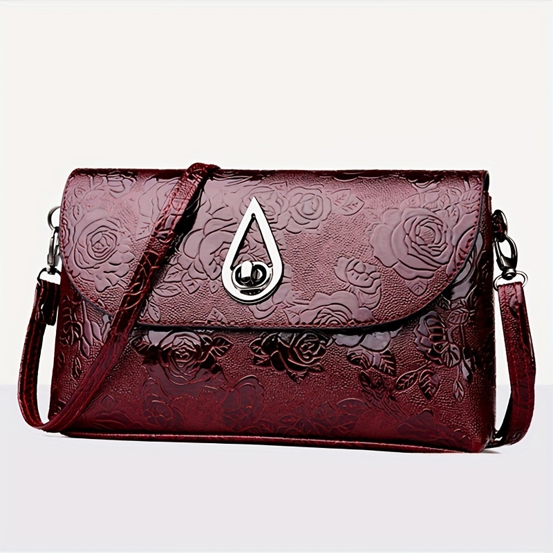 

Pu Bag /wine Red Shoulder Handbag