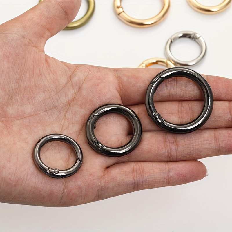 Metal O Ring Spring Clasps Openable Round Carabiner - Temu