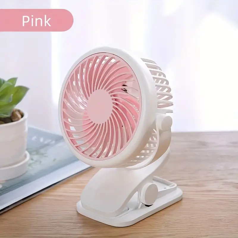 6 inch clip on fan 3 speeds small fan with strong airflow clip desk fan usb plug in with sturdy clamp ultra quiet operation for office dorm bedroom stroller details 3