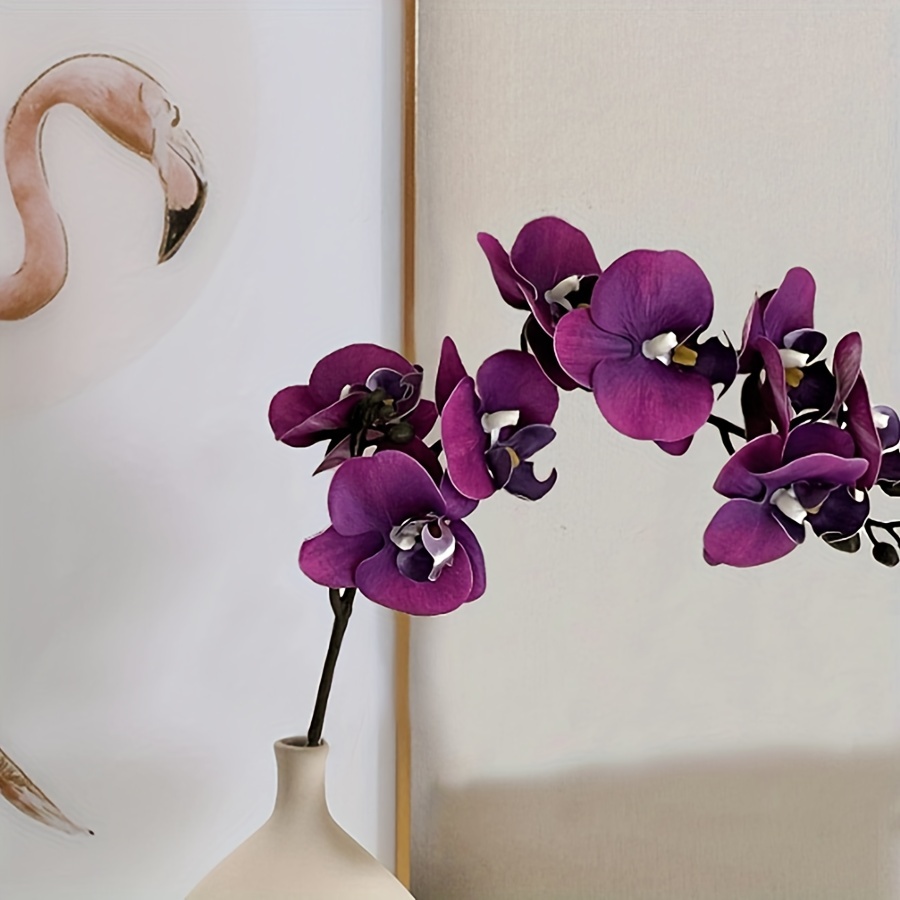 Artificial Butterfly Orchid Flowers Fake 8heads Phalaenopsis - Temu