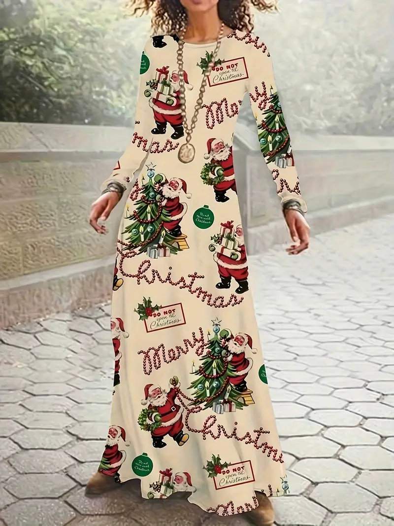 christmas maxi dress