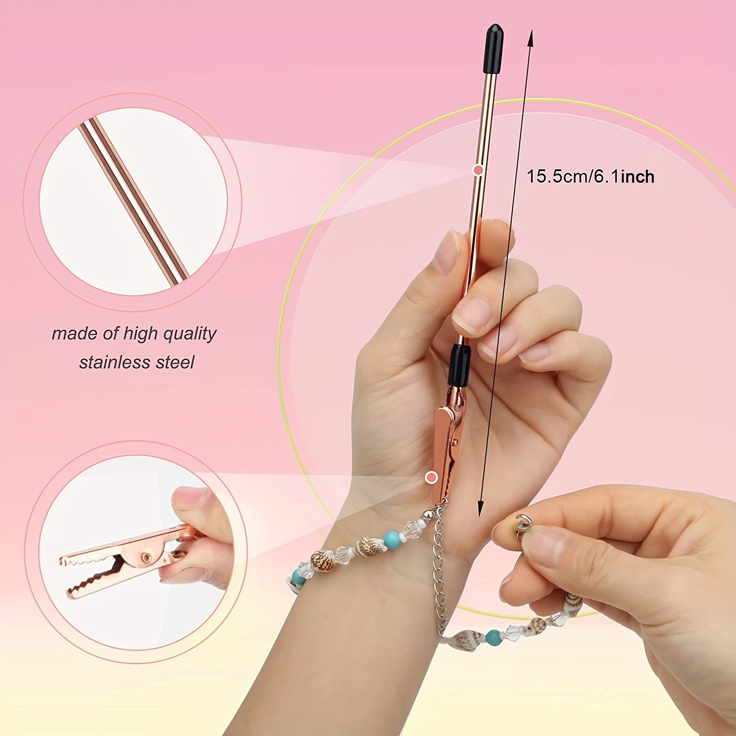 Jewelry Making Kit: Bracelet Helper Tool Roach Clips Pliers - Temu