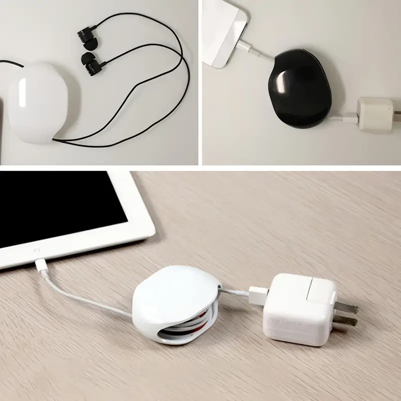 Retractable Cable Management Charging Cord Organizer Phone Cord