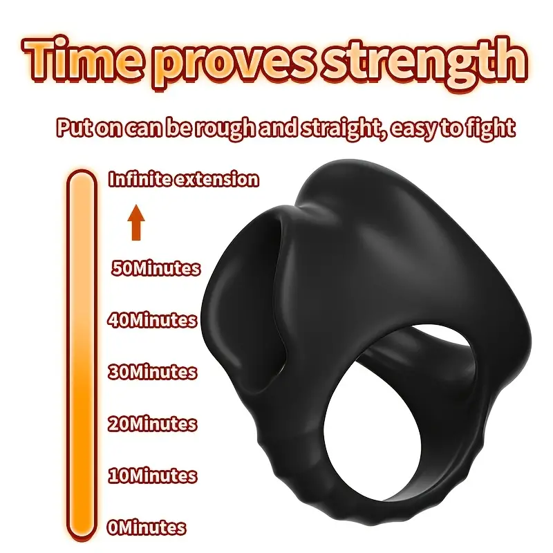Silicone Penis Ring: Ultra Soft Cock Men - Enhance Stamina, Prolong Sex, No Vibration - 3 Sizes For Couples! - Temu