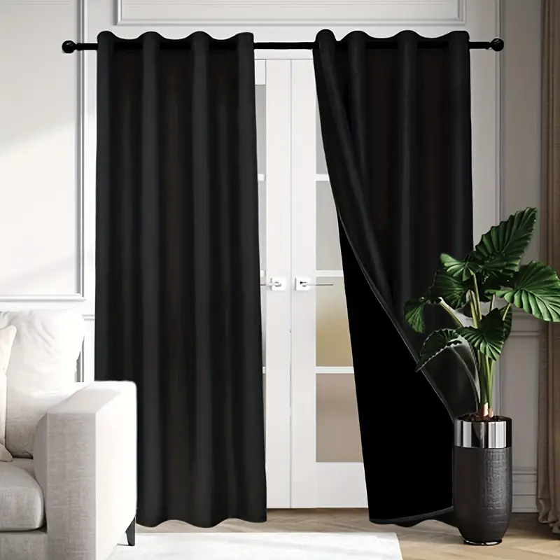 Blackout Curtains Coated Thermal Lining