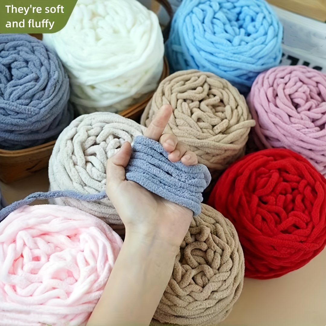 Knit Yarn With Bear Accessories Set Soft Warm Yarn For Diy - Temu