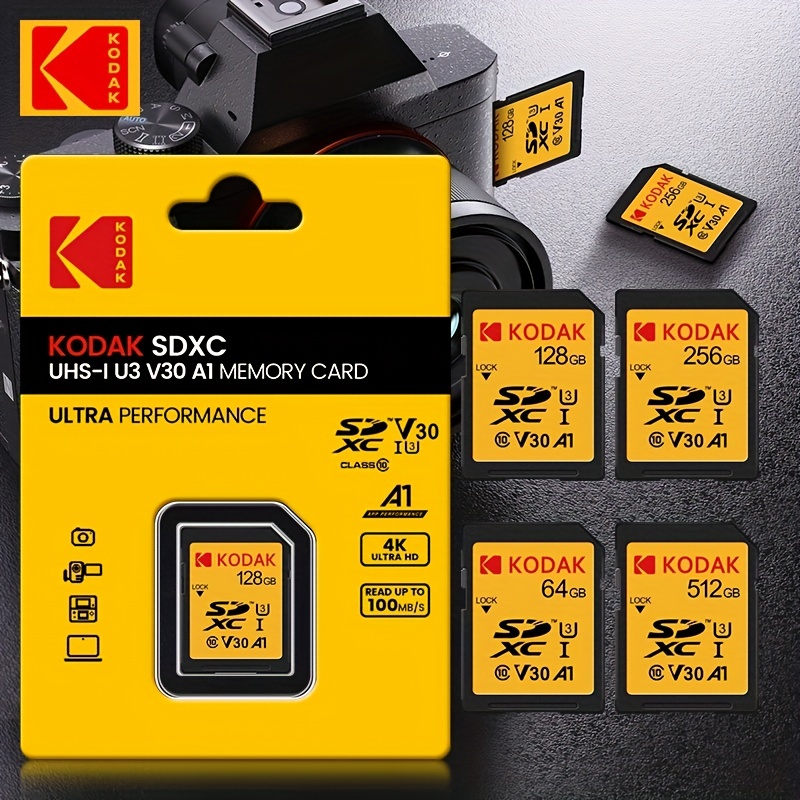 Kodak mini carte TF carte mémoire 64 Go carte micro sd haute vitesse C10 u3  V30 - Cartes Memory Stick - Achat & prix