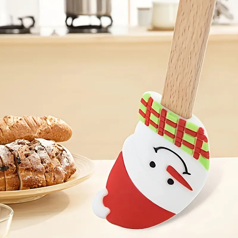 Santa Claus Heat-resistant Silicone Scraper, Snowman Baking Scraper,  Christmas Tree Multifunctional Scraper Tool - Baking Tool, Cream Cake And  More - Temu Philippines