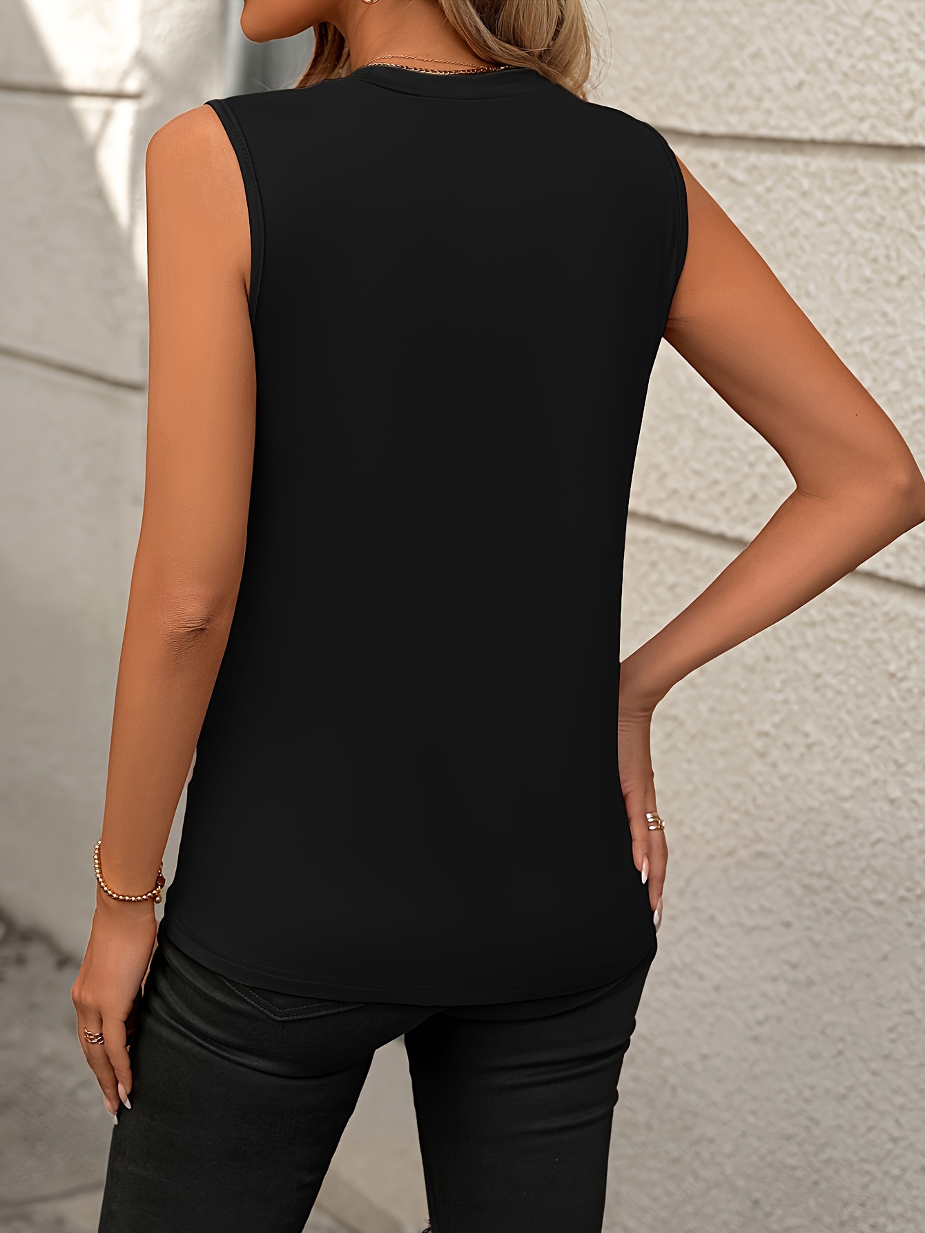 Black Sleeveless Top