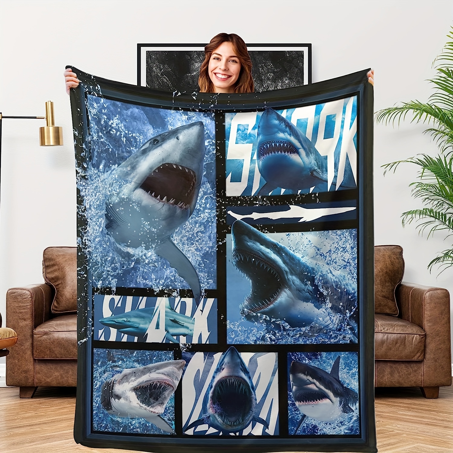 Shark Blanket Boys Girls Wearable Shark Blanket Wearable - Temu