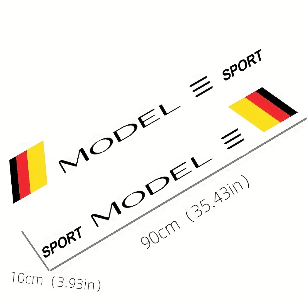 2 Stück Autotür Seitenaufkleber Für Modell 3 Modell Y - Temu Germany