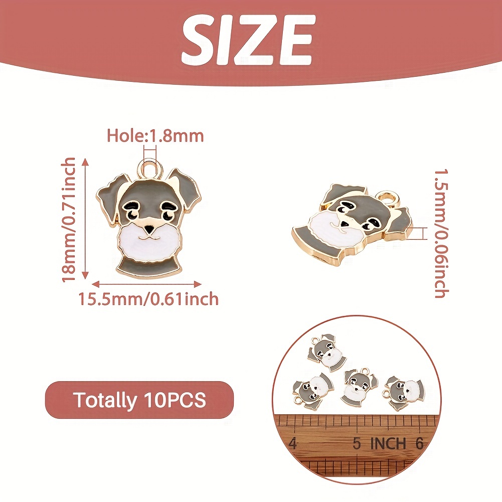 Small Dog Pet Alloy Pendants Vintage Alloy Animal Charms - Temu