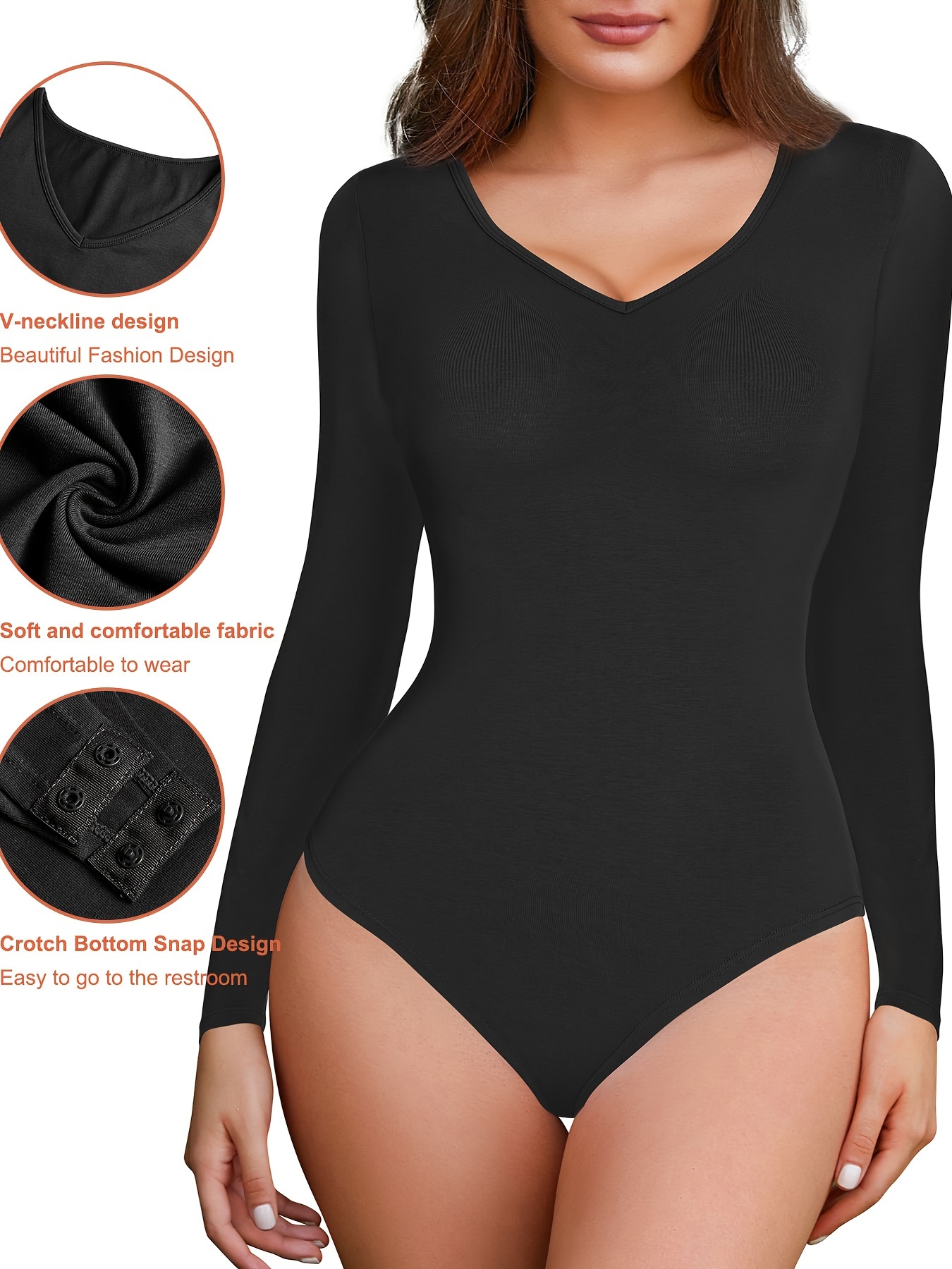  Longsleeve Body Suits Women Clothing Tummy Control