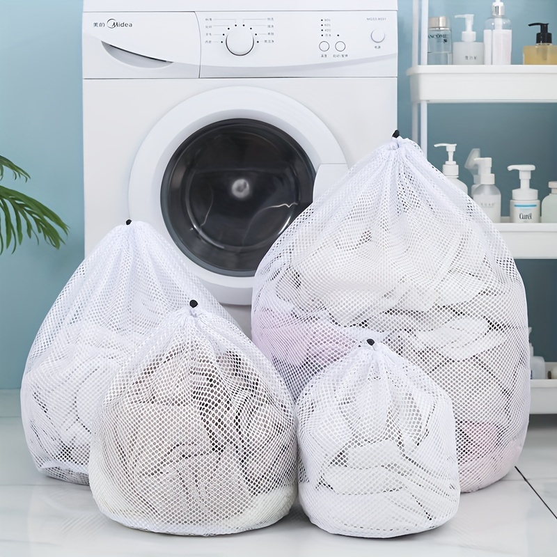 Bolsa de lavandería de malla para lavar lencería y ropa delicada, bolsa de  lavado para mujer, bolsa de lavadora, protección de blusas, medias, ropa