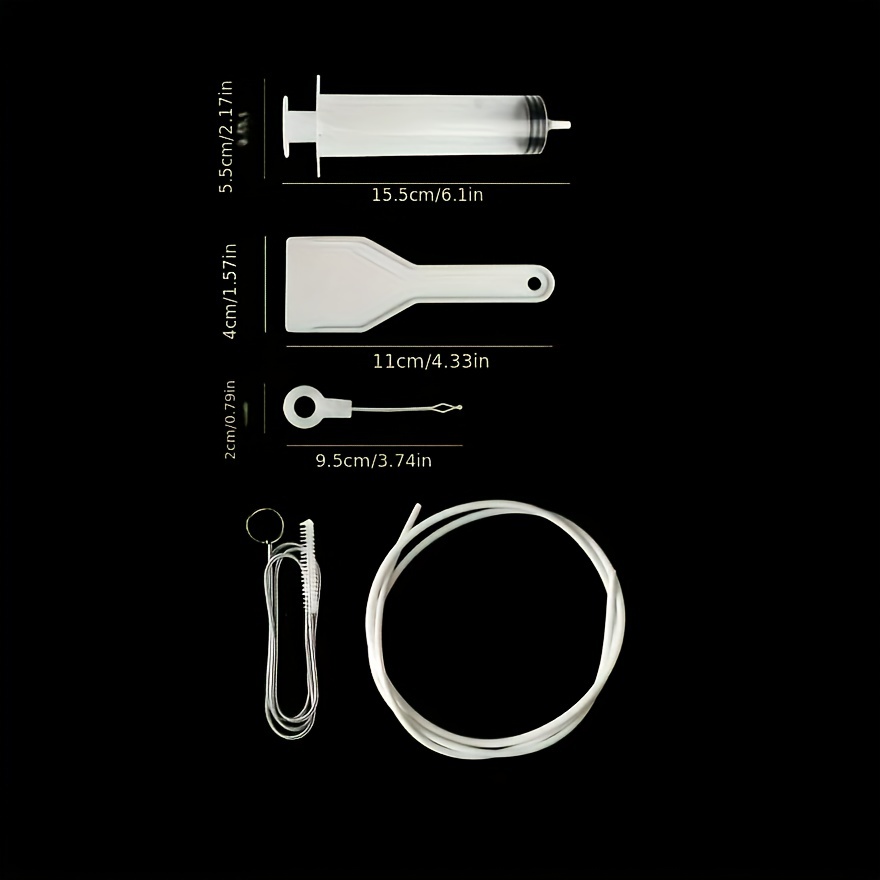 5pcs Refrigerator Drain Hole Dredger Set with Brush Water Pipe Cleaning